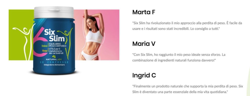 Six Slim Funziona o Truffa Opinioni, recensioni e prezzo